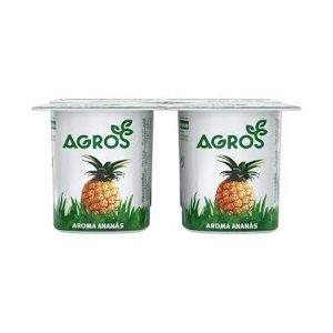 AGROS IOGURTE AROMA ANANÁS 4X120GR