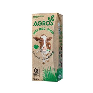 AGROS LEITE MEIO-GORDO 200ML