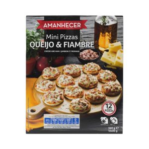 AMANHECER MINI PIZZAS QUEIJO E FIAMBRE 360GR