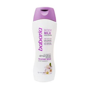 BABARIA BODY MILK C/ÓLEO DE AMÊNDOAS DOCES PELES MUITO SECAS 500ML