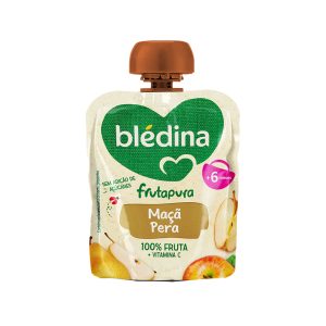 BLEDINA FRUTA PURA MAÇA/PERA 85GRS
