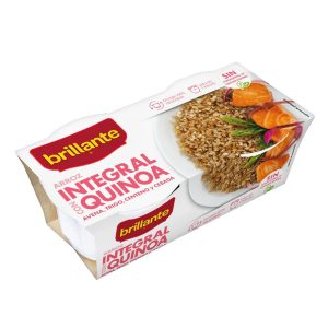 BRILLANTE ARROZ INT. C/QUINOA AVEIA/TRIGO/CENTEIO/CEVADA PK2 (2X125GRS)