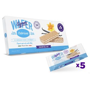 CABRIONI WAFERS BAUNILHA PK5 225GRS (5X45GRS)