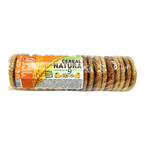 CENTAL CEREAL NATURA BOLACHA LARANJA E 9 CEREAIS 250GRS