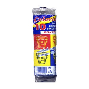 COLORINES SACOS LIXO 50LT 65X75 PRETO
