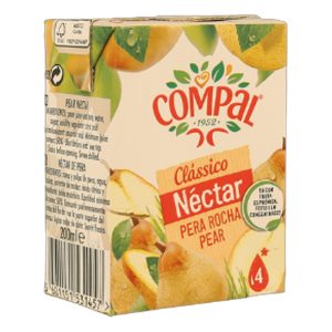 COMPAL CLASSICO PERA ROCHA 200ML CARTÃO