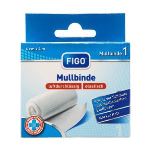 FIGO GAZE ELÁSTICA 6CM X 4MT 1ROLO