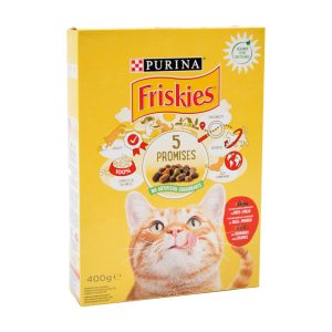FRISKIES GATO PACOTE VACA/FRANGO/LEGUMES 400GRS