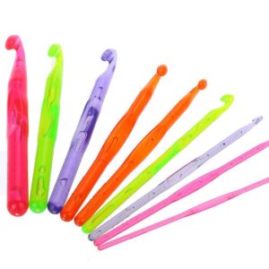 Kit 9 agulhas Acrílicas para Fio de Malha – Nº2.0 ao 12.0mm