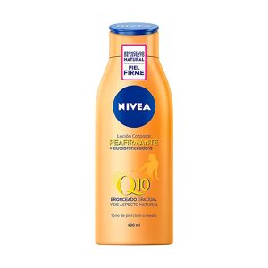 NIVEA LOÇÃO CORPORAL REAFIRMANTE Q10 AUTOBRONZEADOR PELES CLARAS E MÉDIAS 400ML