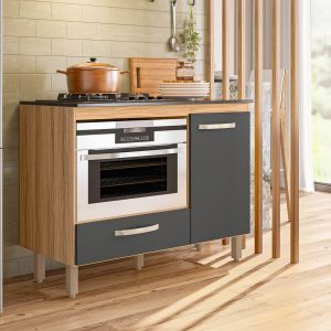Balcão Nicioli Cooktop Fit 1 Porta 1 Gaveta