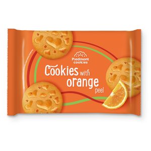 PIEDMONT COOKIES BOLACHAS C/PEDAÇOS LARANJA 180GRS