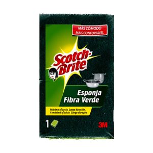 SCOTCH-BRITE ESPONJA FIBRA VERDE 1UND