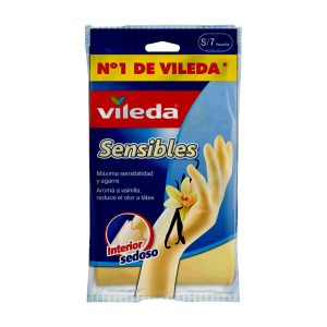 VILEDA LUVAS LATEX PEQUENA 1PAR