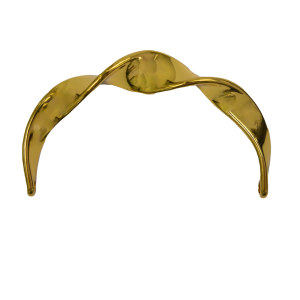 Alça Par Metal Ondulada 11cm